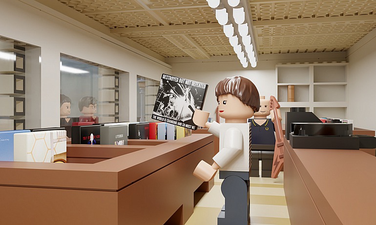3D-Animation im Lego-Stil: Deltagram für Wohnzimmer Records